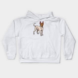 Hairless Terrier Pink and Red Kids Hoodie